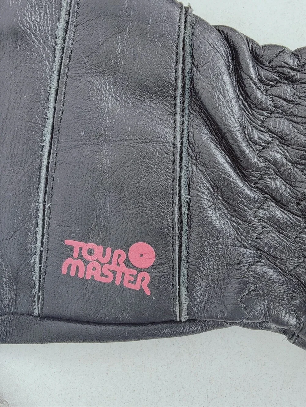 VTG Tour Master Women's Black Leather Studs Motorcycle Gloves, Sz S